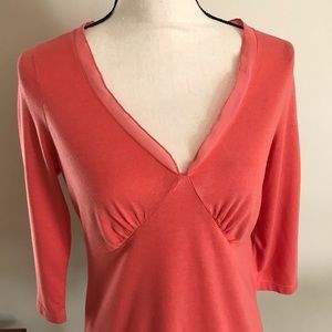 Old Navy peach top. Size M. 3/4 sleeves
